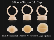 Materia plastica di Ring Cups Soft Silicone And di Microblading degli accessori del pigmento eliminabile del tatuaggio